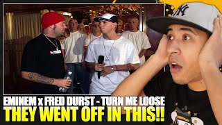 THEY WENT IN!! | Eminem x Fred Durst (Limp Bizkit) - Turn Me Loose Reaction