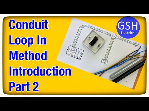 Wiring Diagram Conduit Loop-In Method Introduction Part 2 of 2 - Lighting Circuits in PVC Singles