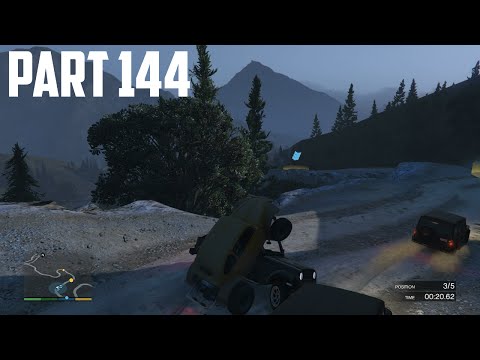Grand Theft Auto V - 100% Walkthrough Part 144 [PS4] – Offroad Truck Race: Ridge Run
