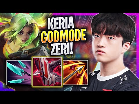 KERIA LITERALLY GOD MODE WITH ZERI! - T1 Keria Plays Zeri ADC vs Varus! | Season 2023
