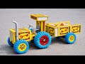 How To Make Tractor Trolley From Matchbox Diy Toy Mini Tractor Trolley Toy Project