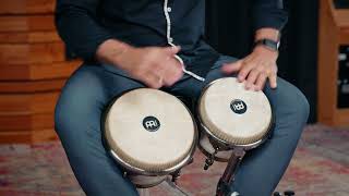 Meinl Percussion 7 & 8 1/2 Roberto Serrano Signature Bongos, Pearl White - RS400PW