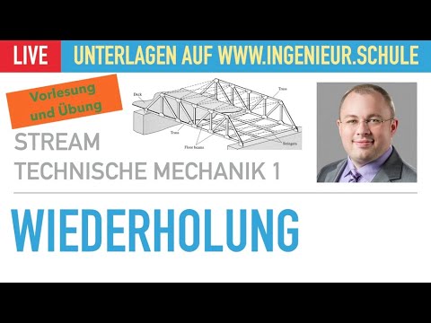 Wiederholung – Vorlesung und Übung – Technische Mechanik 1 – Stereostatik