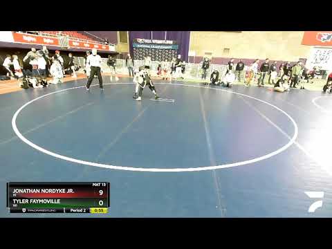 93 Lbs Champ. Round 1 - Jonathan Nordyke Jr., IN Vs Tyler Faymoville, WI 6b35