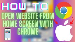 How To: add Chrome website shortcuts to Home Screen on iOS (iPad, iPhone). Open websites with Chrome