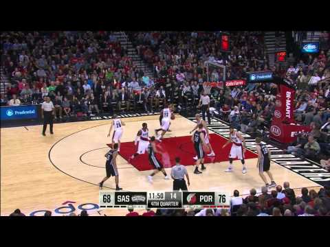 Kyle Anderson Highlights Spurs vs. Blazers 12.15.2014 - 15 Points, 1 Assist