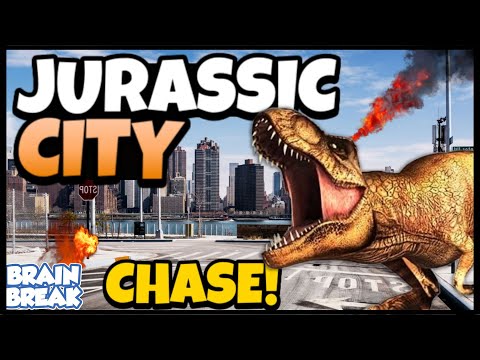 Jurassic City | Chase Brain Break | Dinosaur Run | Just Dance