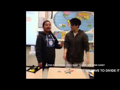 Division: Dividing candy between two friends by Katerina and Norma