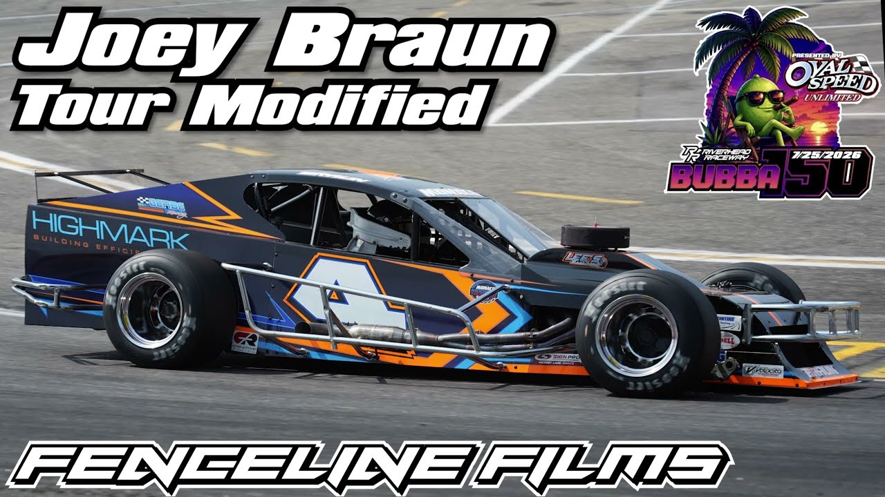 Joey Braun Tour Modified Action at Riverhead Raceway