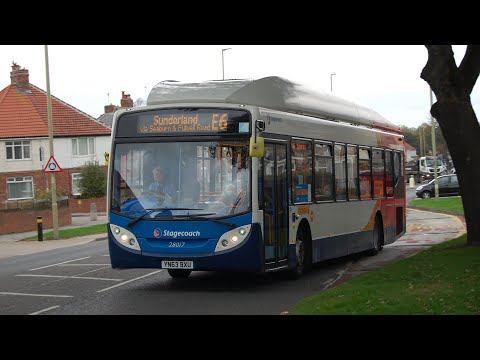 Thrash: Stagecoach North East 28017 (YN63BXU) Scania K270UB/Enviro 300NG