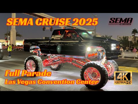 🔥SEMA Cruise 2025🔥 ULTIMATE PARADE OF THE WILDEST CUSTOMS!! TRUCKS, HOT RODS, & MORE!!!