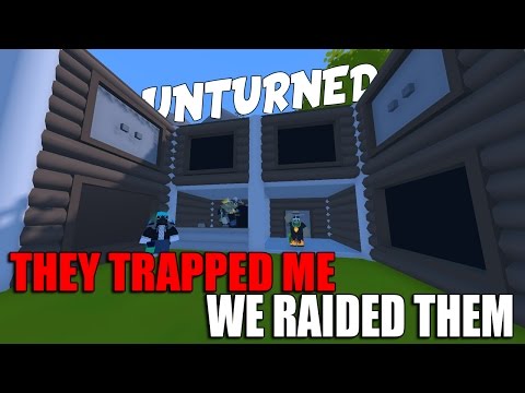 THEY TRAPPED ME - WE RAIDED THEM & found HELLS FURY! | Unturned Vanilla Base Raids