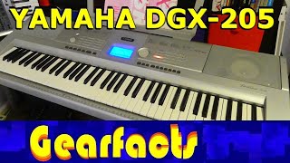 Video thumbnail for Yamaha DGX-205 Portable Grand: MORE than just a learner's keyboard! by Gearfacts