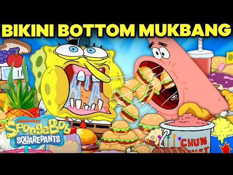 サンクスギビング・ムクバン・マラソン ?ビキニボトムで食べられるものすべて!| スポンジ・ボブ (Thanksgiving Mukbang Marathon ? Everything Eaten in Bikini Bottom! | SpongeBob)