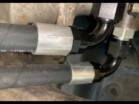 XDP Transmission cooler and Fleece Lines installation--2001 2500HD