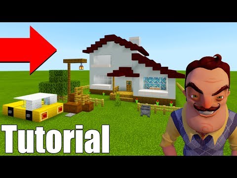 Building Every Block - Minecraft Tutorial: How To Make The Hello Neighbour Player House Original "Hello Neighbour House"