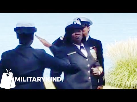 Sailor channels Rihanna at her retirement ceremony | Militarykind