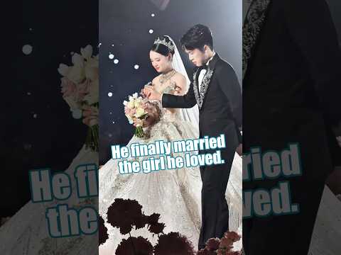 He finally married the girl he loved.