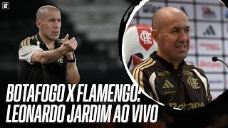 BOTAFOGO 0 X 3 FLAMENGO: LEONARDO JARDIM FALA AO VIVO APÓS PARTIDA DO BRASILEIRÃO