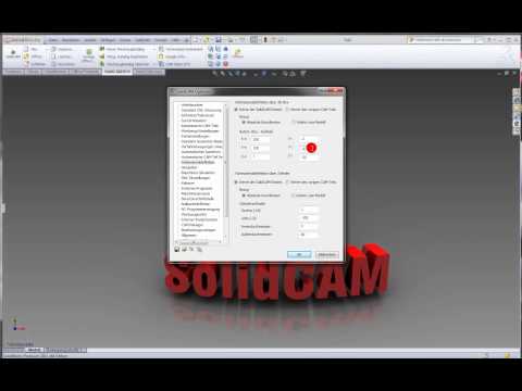 SolidCAM Einstellungen 