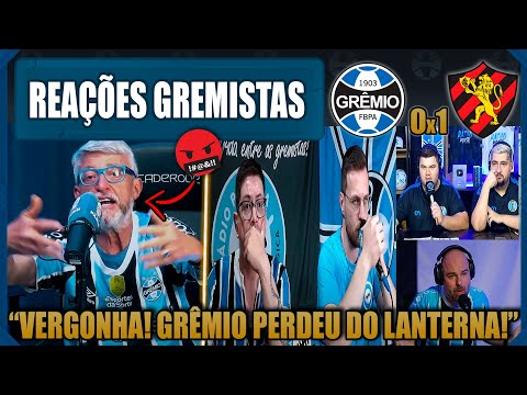 REAÇÕES GREMISTAS - GRÊMIO 0x1 SPORT - BRASILEIRÃO 2025 -VAMOS RIR DO GRÊMIO!