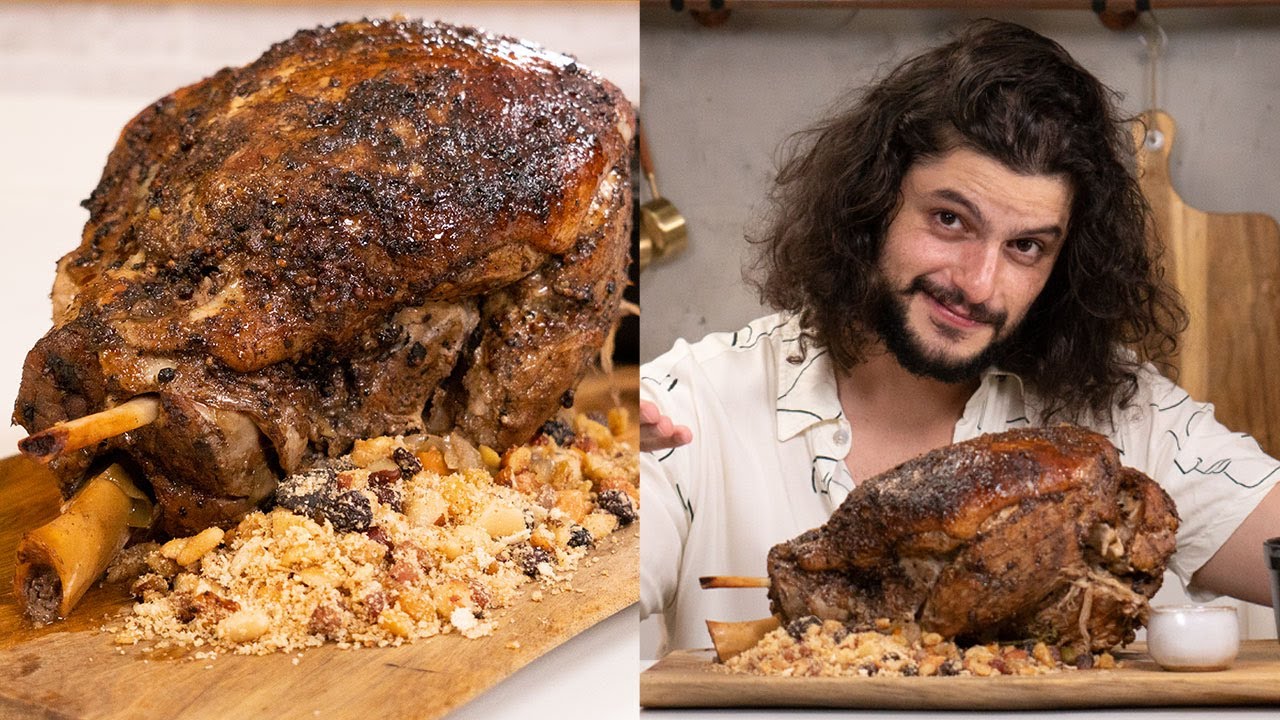 PERNIL DE PORCO SUCULENTO COM PURÊ DE MAÇÃ VERDE | Receitas de Ano Novo | Mohamad Hindi