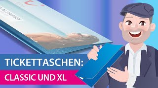 Tickettaschen: Unterschied Classic/XL