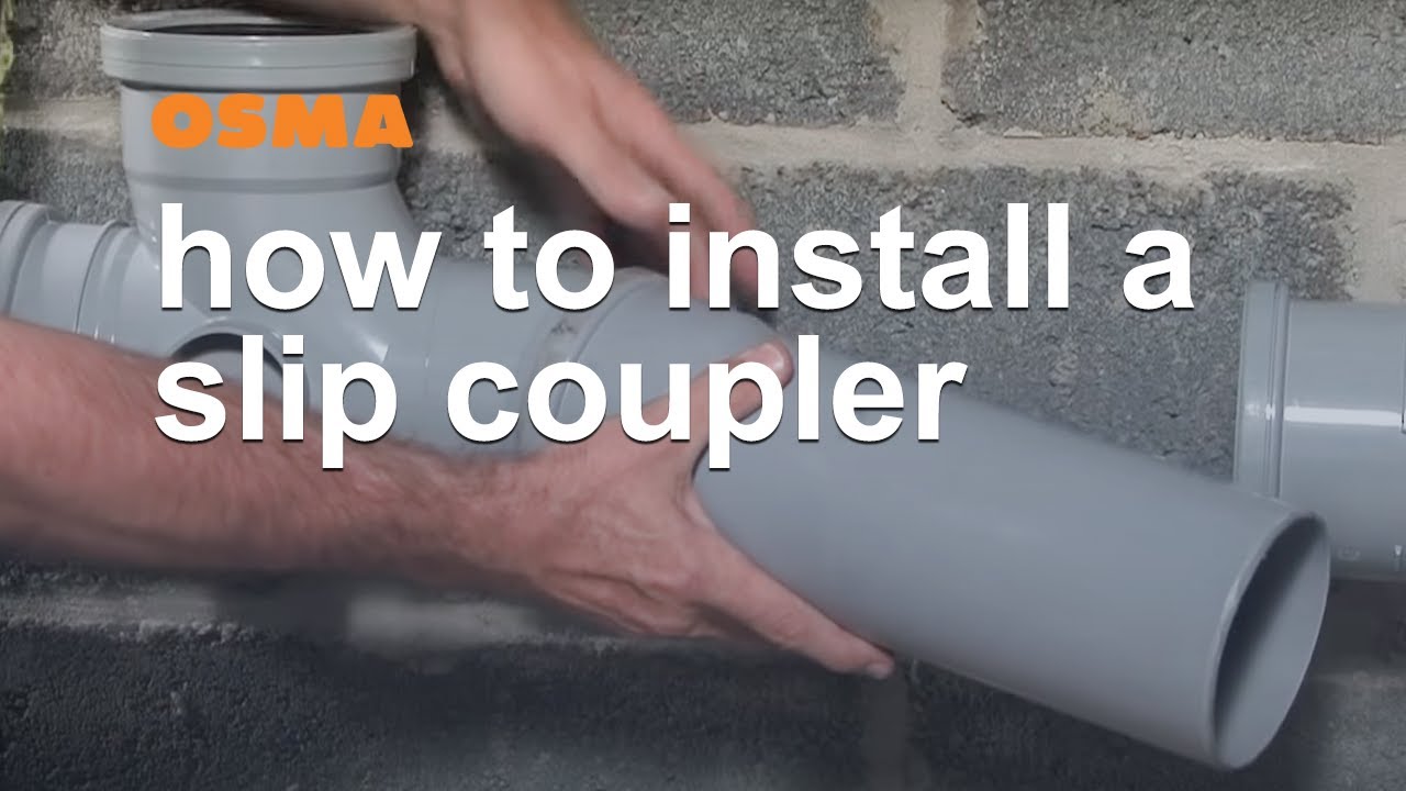 Watch video How to install a slip coupler - OSMA Soil & Waste Now How to install a slip coupler - OSMA Soil & Waste