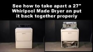 Whirlpool Dryer Cabinet - See How to Take It Apart & Put It Back Together