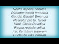 Loreena Mckennitt - Emmanuel Lyrics