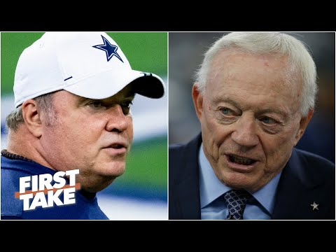 First Take辯論傑裡-瓊斯是否應該從邁克-麥卡錫那裡轉移到其他地方。 (First Take debates whether Jerry Jones should move on from Mike McCarthy)