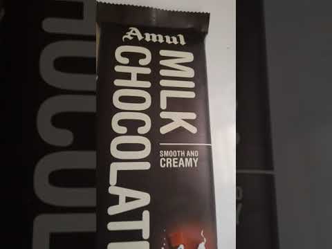 Amul MILK CHOCOLATE smooth and creamy #amul #milkchocolate #ytshorts #shorts