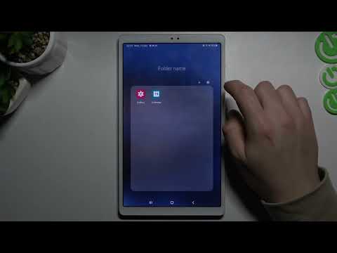 How to Operate Widgets, Apps, and Grid on Samsung Tab A7 Lite - Rearrange Home Screen