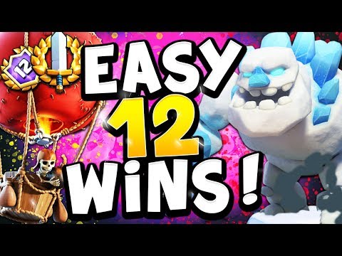 12 WIN GRAND CHALLENGE with 2.9 LOON CYCLE! - CLASH ROYALE