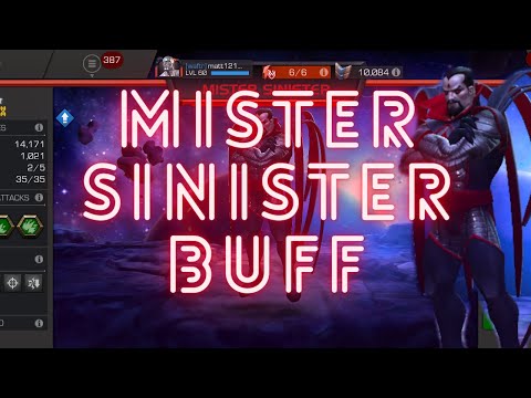 How to buff mister sinister in mcoc to destroy everything