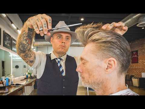 💈 Igor’s Entertaining & Unforgettable Traditional Barbering Experience | Classic Ducktail Haircut