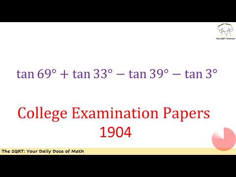 A beautiful trigonometry problem