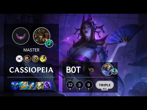 Cassiopeia Bot vs Ezreal - KR Master Patch 12.4