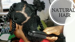 🔥WATCH ME - Straightening Her NATURAL HAIR for the FIRST TIME!