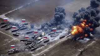 一分钟一百具尸体！阿夫迪夫卡附近的俄罗斯 Z 部队被乌克兰集群炮弹击中！