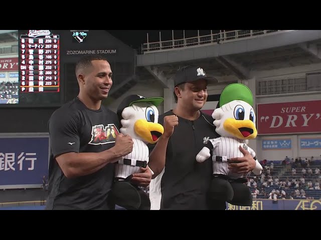 マリーンズ・マーティン選手・澤村投手ヒーローインタビュー 9/8 M-F