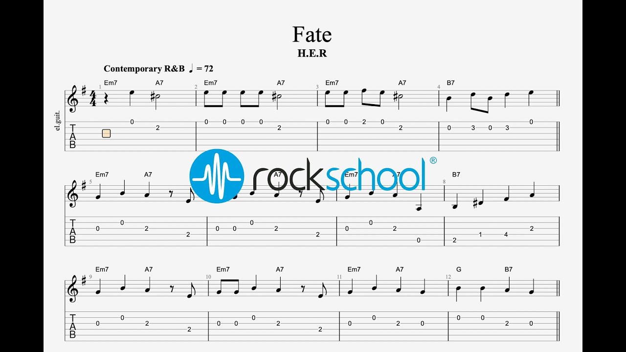 Fate - H.E.R Rockschool 2024 Debut Grade Electric Guitar