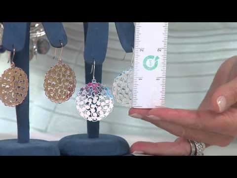 Sterling Silver Lace Design Earrings by Silver Style with Rick Domeier