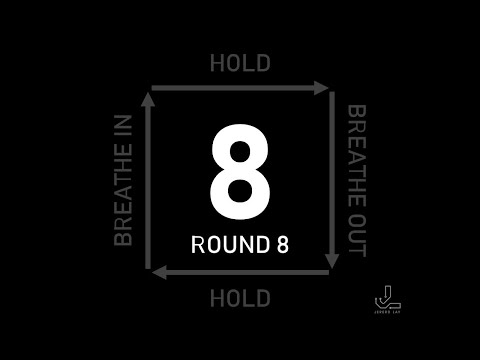 5 Minutes (8-8-8-8) Guided BOX BREATHING Meditation Exercise (with sound)