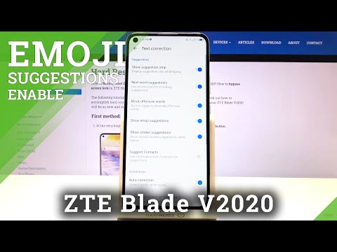 How to Enable Emoji Suggestions in ZTE Blade v2020 – Find Keyboard Settings