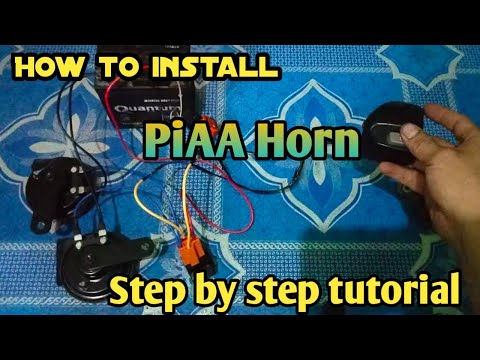 How to Install PIAA Horn Step by step tutorial..