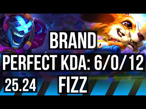 BRAND vs FIZZ (MID) | 6/0/12 | EUW Diamond | 25.24