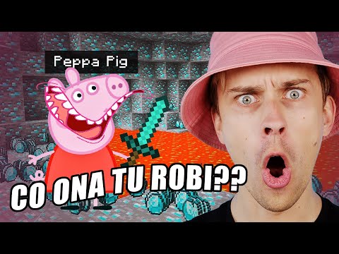ŚWINKA PEPPA ale to MINECRAFT ⛏️ MOJA REAKCJA NA