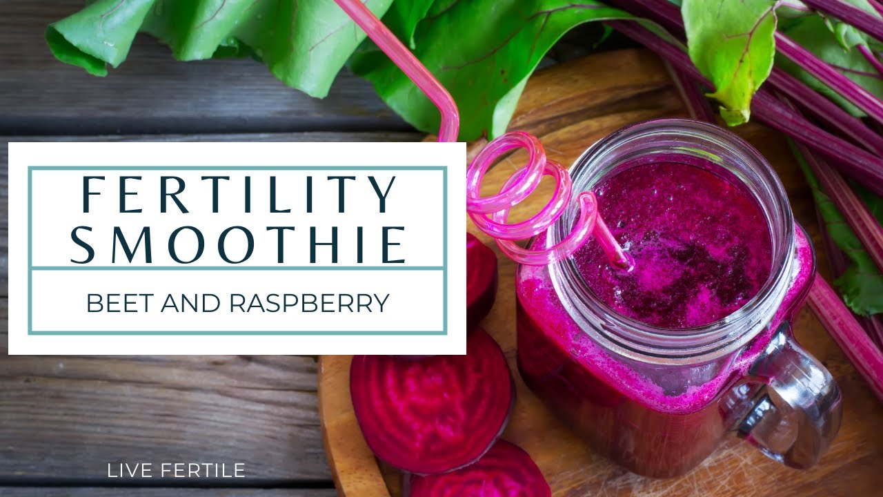 Simple Fertility Smoothie Recipe | Dietitian Created Beet and Raspberry Smoothie for Women's Health