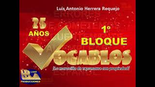 VOCABLOS.  1° BLOQUE. EJEMPLOS DEL 1 AL 6.